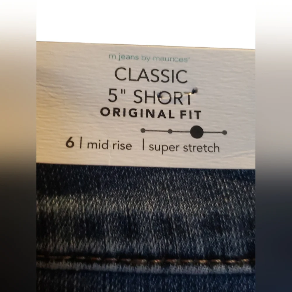 Maurices Nwt Sz 6 Original Fit Denim Shorts - Picture 3 of 5